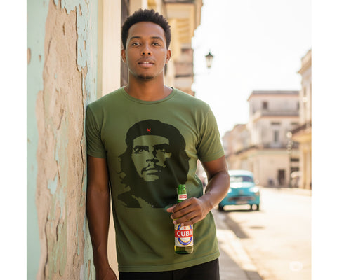 Classic Che Guevara T shirt - Military Green