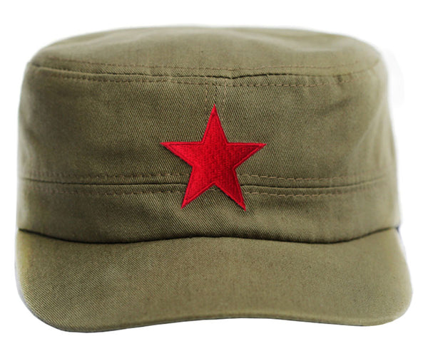 Che Guevara army green military cap / hat with star – theCHEstore.com