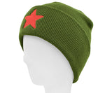 Red Star Beanie Toque - one size fits all
