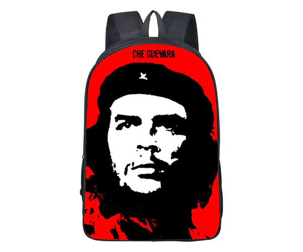 Che Guevara black and red nylon laptop backpack  display picture 3