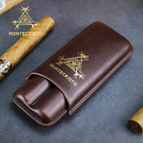 Montecristo Cigar Leather Travel 2 Cigar Holder