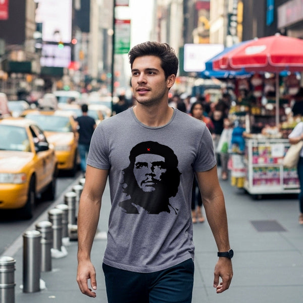 Che Merch Che Guevara Guerrillero Heroico short-sleeve charcoal grey T-shirt ...