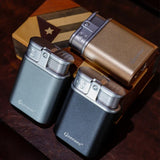 2024 Guevara Cigar Lighter Modern Triple 3 Jet Blue Flame Torch Lighter with Gift Box - 5 Colors.