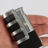 COHIBA Cigar Lighter - 3 Torch Jet Flame Refillable Windproof Lighter W/ Cutter Punch & Gift Box