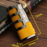 COHIBA Cigar Lighter - 3 Torch Jet Flame Refillable Windproof Lighter W/ Cutter Punch & Gift Box
