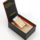 2024 Guevara Cigar Lighter Modern Triple 3 Jet Blue Flame Torch Lighter with Gift Box - 5 Colors.