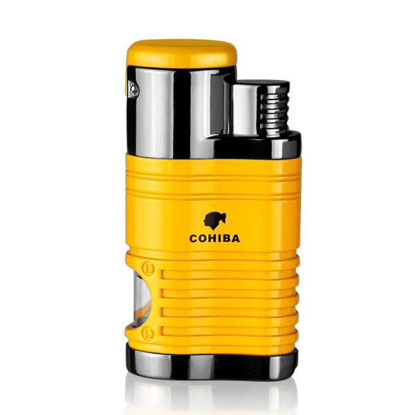 Cohiba 4 Jet Torch Cigar Lighter - Refillable w/ Punch and Fuel window