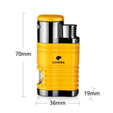 Cohiba 4 Jet Torch Cigar Lighter - Refillable w/ Punch and Fuel window