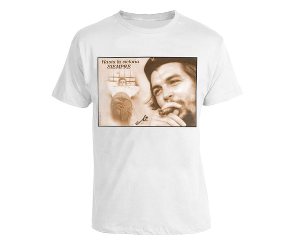 Che Guevara photographs short sleeve white T-shirt
