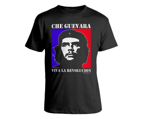 Che Guevara VIVA LA REVOLUCION short sleeve black T-shirt