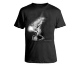 Che Guevara smoking photograph short sleeve black T-shirt