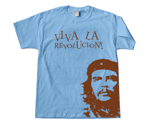 Che Guevara light blue Viva La Revolucion short-sleeve-T-shirt