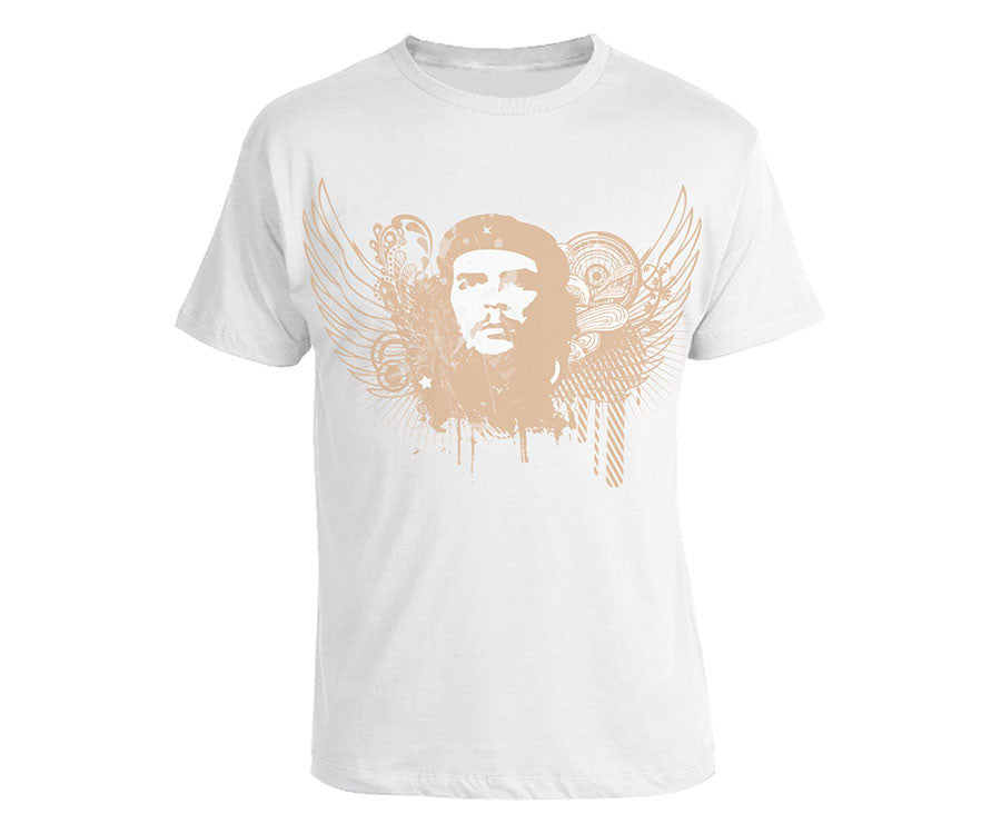 Che Guevara psychedelic wings short sleeve white T-shirt –
