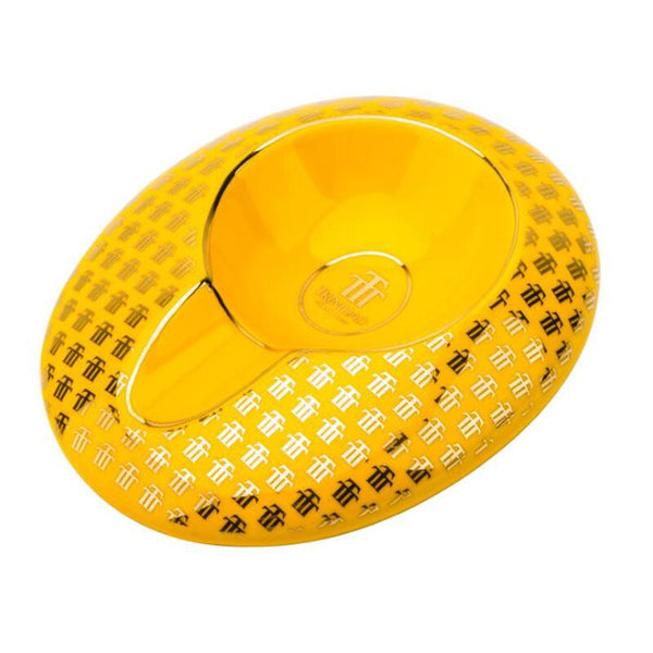 Black Porcelain Cigar Ashtray Single Holder Portable Cigarette Ash Tray Gift Box Tobacco Smoking Tool Accessories For Cohiba