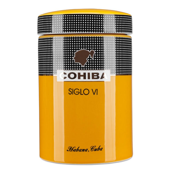 COHIBA Siglo VI Collectors Ceramic Cigar Humidor Jar with Gift Box