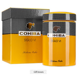 COHIBA Behike/Siglo Ceramic Cigar Large Diameter Cigar Humidor Jar with Gift Box