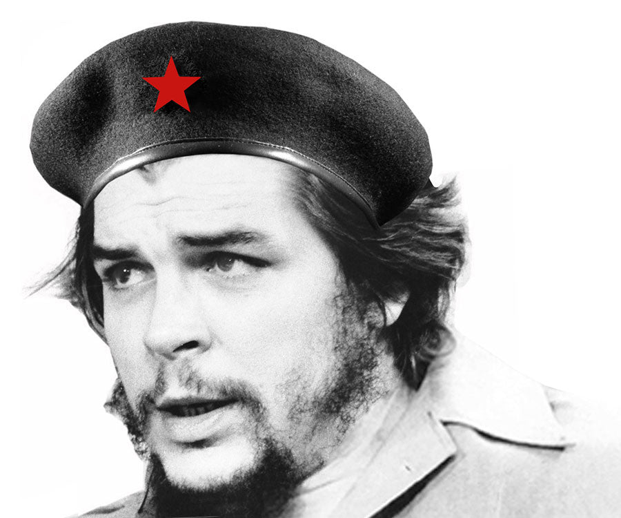 Typical Cuban souvenirs - berets with the red star and a depiction
