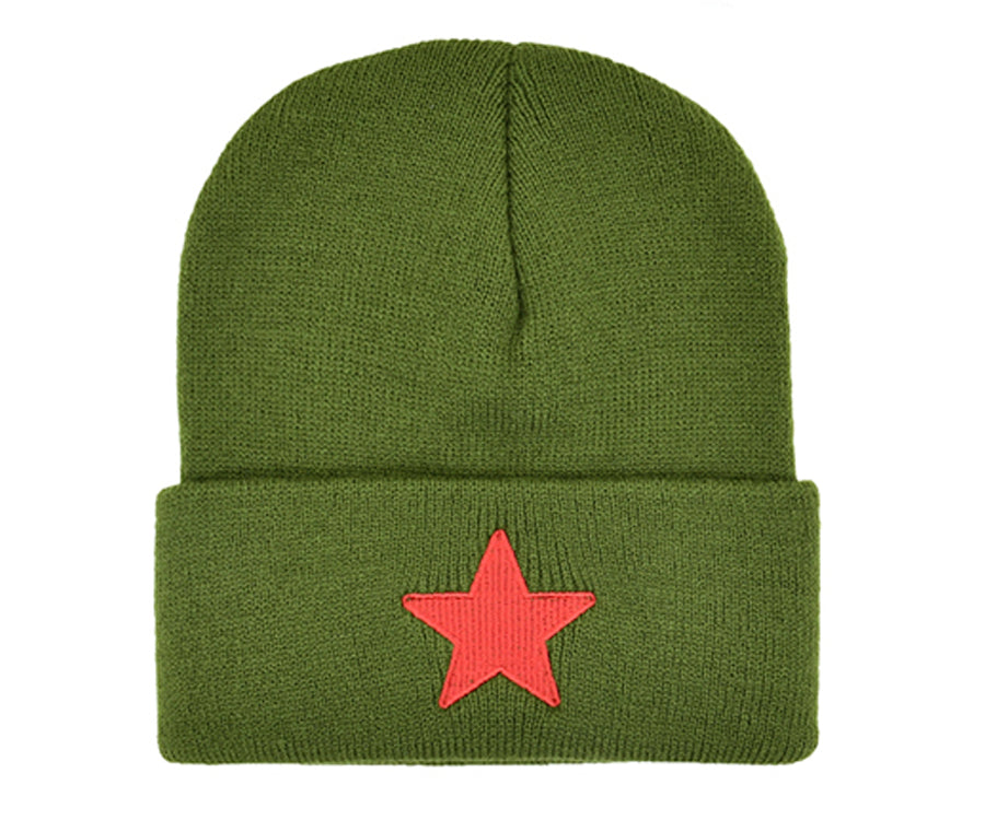 Red Star Beanie Toque one size fits all –