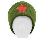 Red Star Beanie Toque - one size fits all
