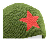 Red Star Beanie Toque - one size fits all