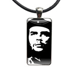 Rectangular Pendant Che Necklace - Classic B&W w/choker chain