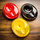 Black Porcelain Cigar Ashtray Single Holder Portable Cigarette Ash Tray Gift Box Tobacco Smoking Tool Accessories For Cohiba