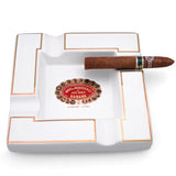 Large Montecristo Partagas Punch ceramic Habanos cigar ashtray