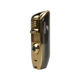 3 Torch - Cohiba Metal Cigar Lighter - Jet Flame Refillable w/Cigar Bullet Cutter - Portable Gift Box