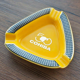 Cohiba Ceramic Cigar Ashtray - holds 3 cigars for indoor or outdoor use w/Gift Box
