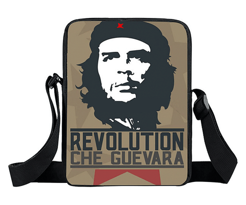 Classic Che Guevara image on nylon Cross body bag, will hold your daily essentials, phone, tablet, wallet, keys etc.