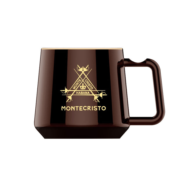 Limited Edition COHIBA - MONTECRISTO Ceramic Coffee mug with Cigar Holder