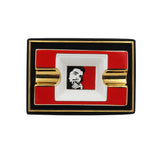 Guevara 2 Cigar Gold Plated Ashtray with Gift Box. - Limited Edition run