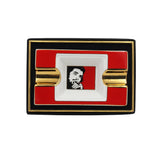 Guevara 2 Cigar Gold Plated Ashtray with Gift Box. - Limited Edition run
