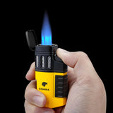 Cohiba Cigar 4 Torch Lighter Jet Flame - Refillable w/ Punch and Fuel window